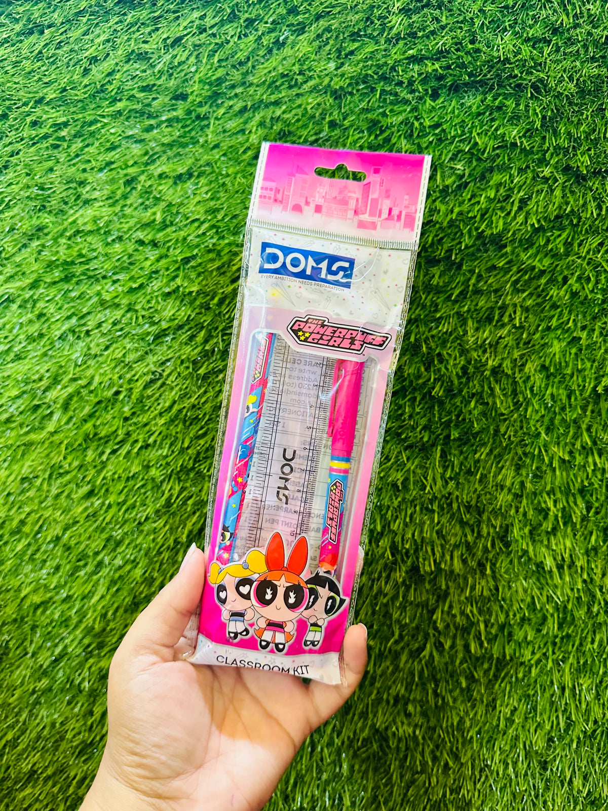Navratri Kanjak Hamper for Kids, Pack of 12 Gift Sets with DOMS Stationery Kit, Pearl Hairband, Large Hair Clip, Cotton Handkerchief, Sharpener and Eraser, Kanya Pujan Return Gifts