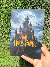 Premium Harry Potter Stationery Combo | Harry, Ron, Hermione & Draco Pens, A5 Notebook & Harry Potter Keychain | Gift Set for Potterheads