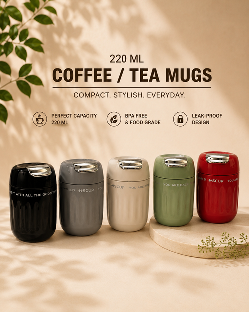 Everyday Sip Stainless Steel Coffee Mug – 220ML