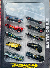 Batman Metal Toy Cars Set | Batmobile Die-Cast Metal Cars | Recoil Pull-Back Cars | Kids 3+