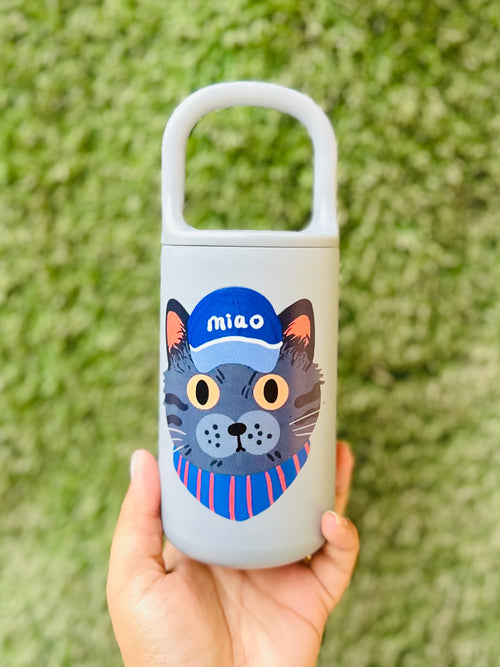 Cute 400ml Stainless Steel 304 Leakproof Food Jar | Insulated Fruits, Soup & Noodle Container