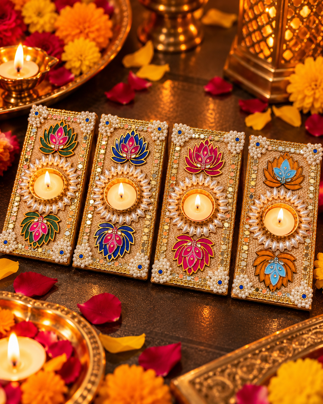 Diwali Gift Hamper with Shubh Labh, Makhana, Beetroot Chips and Candles