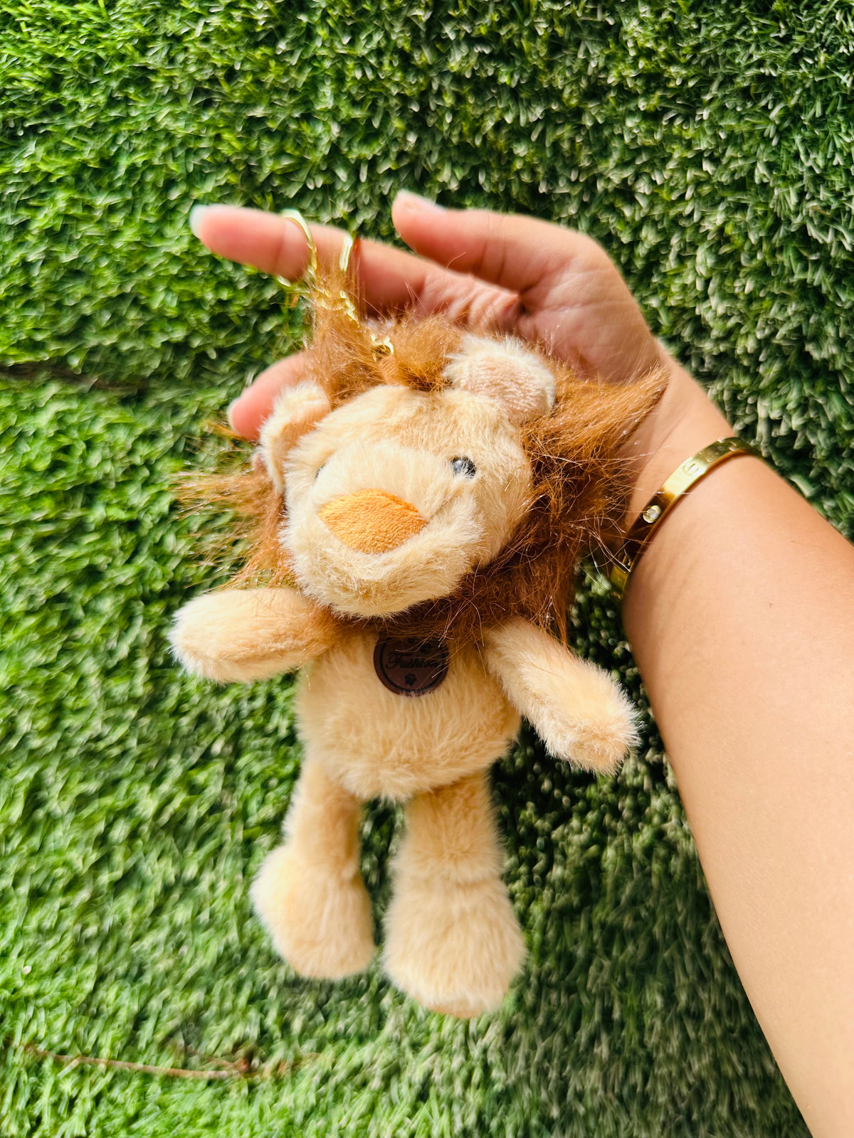 Cute Lion Plush Keychain for Kids & Girls | Soft Lion Bag Charm & Backpack Accessory | Cute Animal Keyring