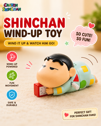 Shinchan Wind-Up Toy for Kids | Cute Moving Cartoon Character Toy