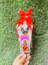 Navratri Kanjak Hamper Pack of 12, Kanya Pujan Gift Hamper with Dry Clay, DOMS Pencil, Mini Hair Clips & 2 Eclairs, Navratri Return Gift for Girls