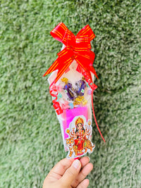 Navratri Kanjak Hamper Pack of 12, Kanya Pujan Gift Hamper with Dry Clay, DOMS Pencil, Mini Hair Clips & 2 Eclairs, Navratri Return Gift for Girls