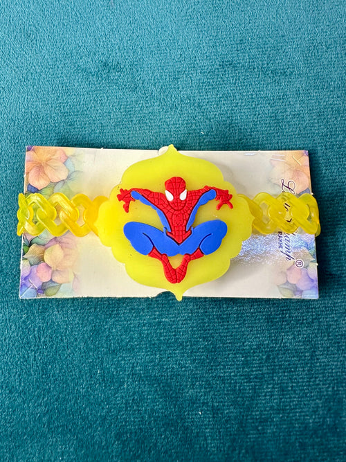 Press-to-Light Cartoon LED Rakhi for Kids | Light-Up Character Rakhi Collection | Glow Raksha Bandhan Bracelet (9 Variants)