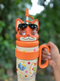 800ml Zootopia Nick Character Stainless Steel Leakproof Tumbler