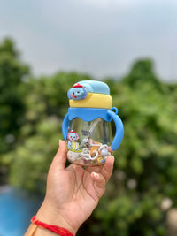 370ml Kids Sipper Bottle with Straw, Handles & Strap – BPA Free