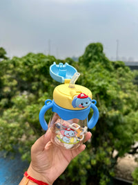 370ml Kids Sipper Bottle with Straw, Handles & Strap – BPA Free