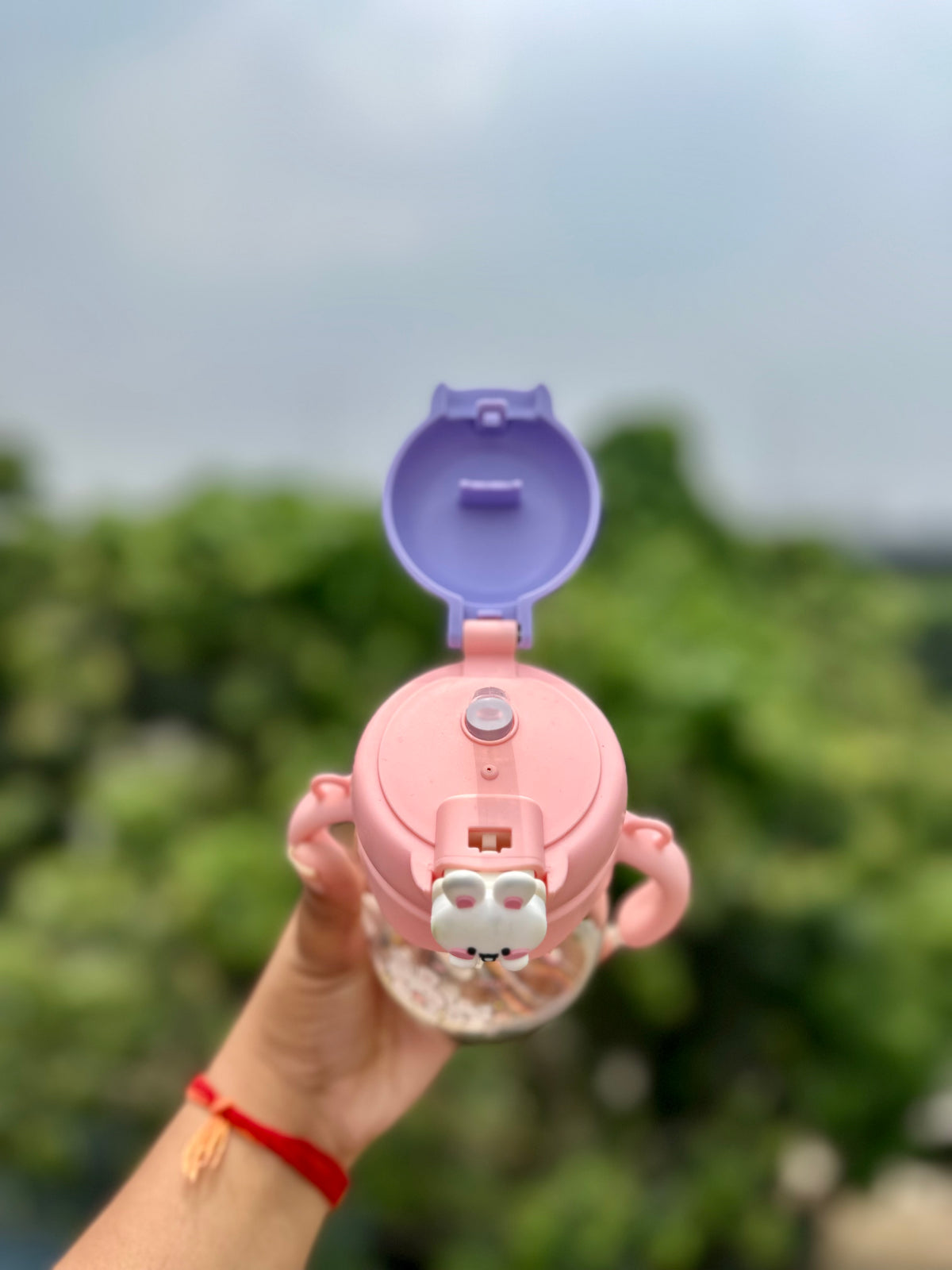 370ml Kids Sipper Bottle with Straw, Handles & Strap – BPA Free