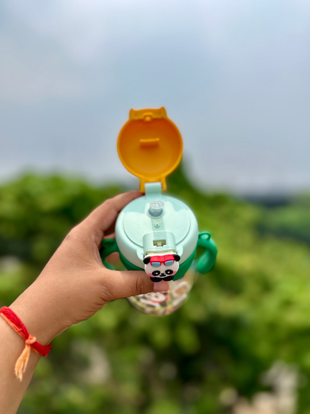 370ml Kids Sipper Bottle with Straw, Handles & Strap – BPA Free