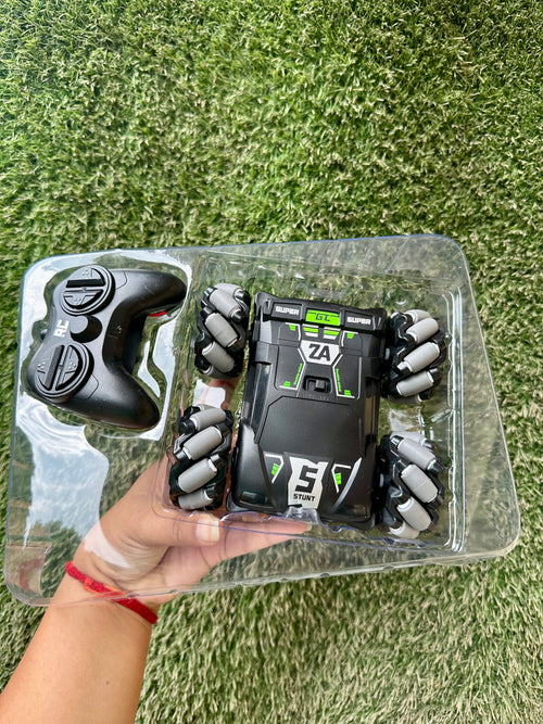 2.4GHz RC Stunt Car with Mecanum Wheels | Double-Sided 360° Drift Remote Control Car for Kids | 4+ Years