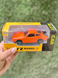 Die-Cast Alloy Sports Car Toy with Opening Doors | Mini Pull Back Model Car | 3 Color Variants | 3+ Years