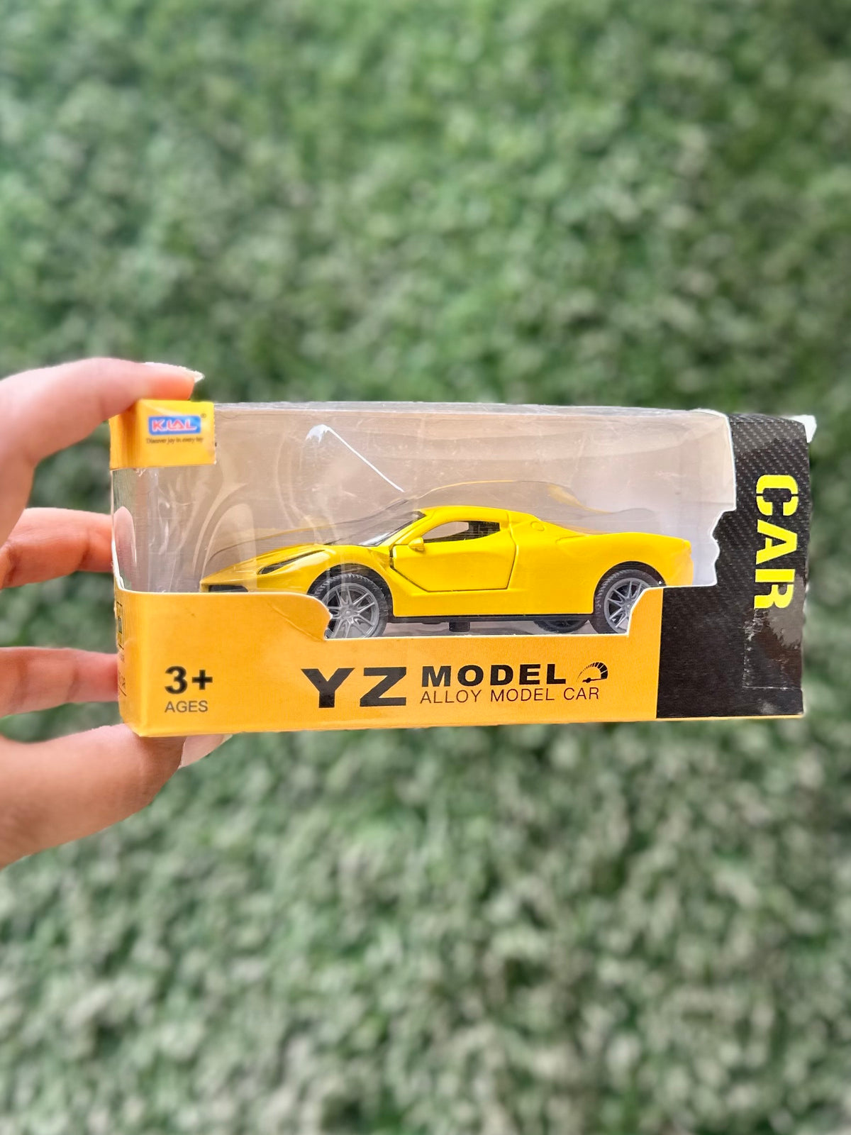 Die-Cast Alloy Sports Car Toy with Opening Doors | Mini Pull Back Model Car | 3 Color Variants | 3+ Years