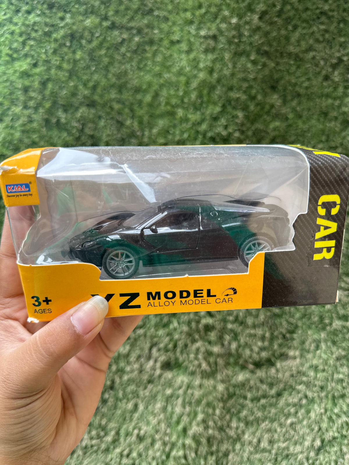 Die-Cast Alloy Sports Car Toy with Opening Doors | Mini Pull Back Model Car | 3 Color Variants | 3+ Years