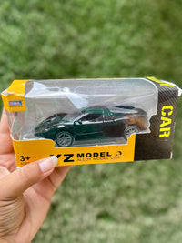 Die-Cast Alloy Sports Car Toy with Opening Doors | Mini Pull Back Model Car | 3 Color Variants | 3+ Years