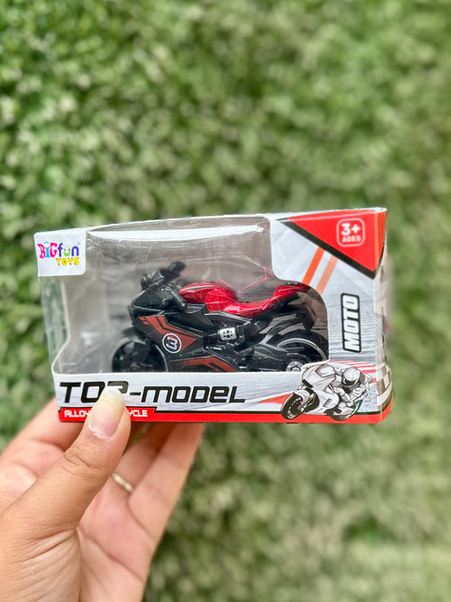 Sports Racing Motorcycle Toy for Kids | Pull Back Bike Model | 3 Color Variants | 3+ Years