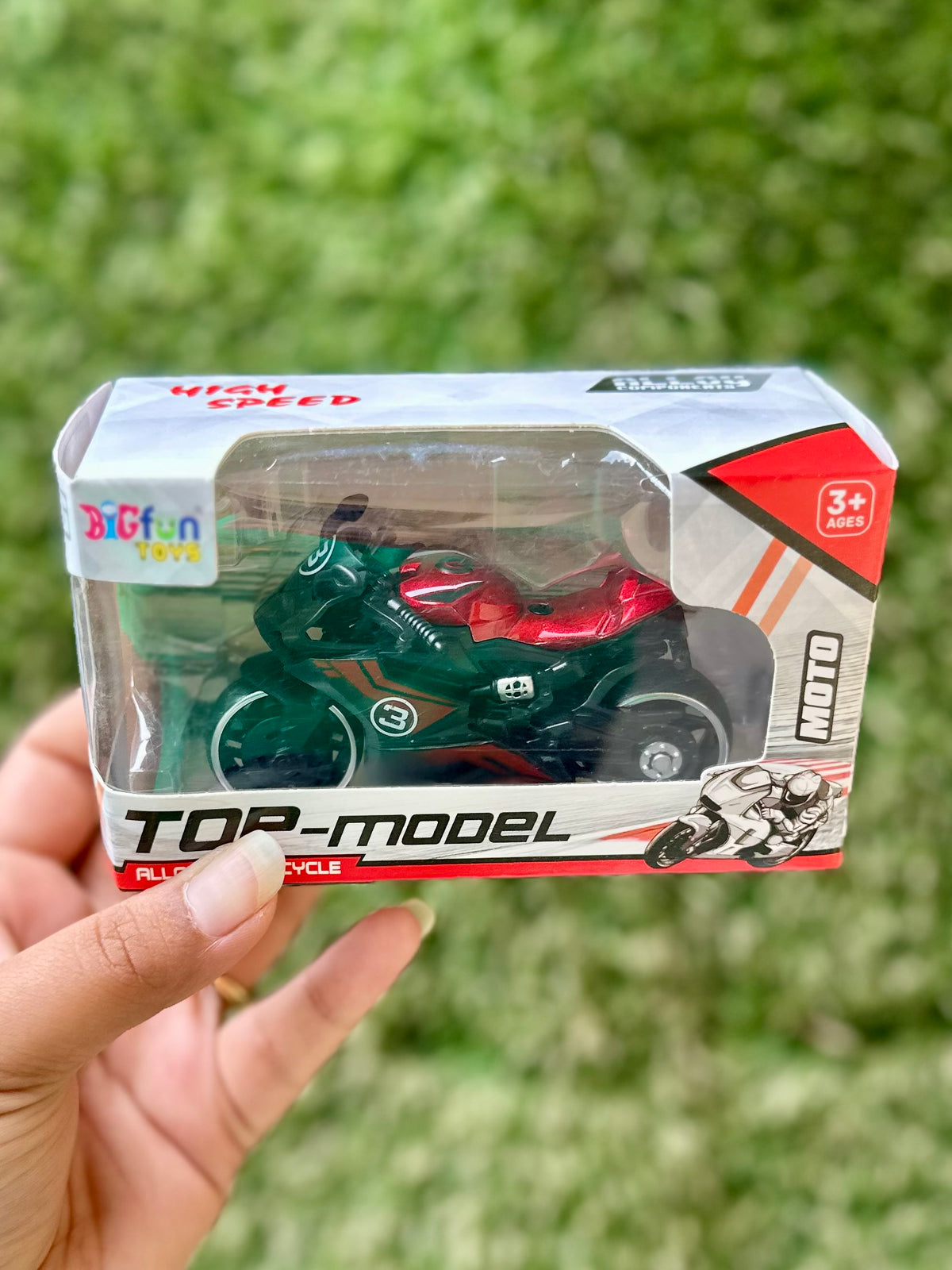 Sports Racing Motorcycle Toy for Kids | Pull Back Bike Model | 3 Color Variants | 3+ Years
