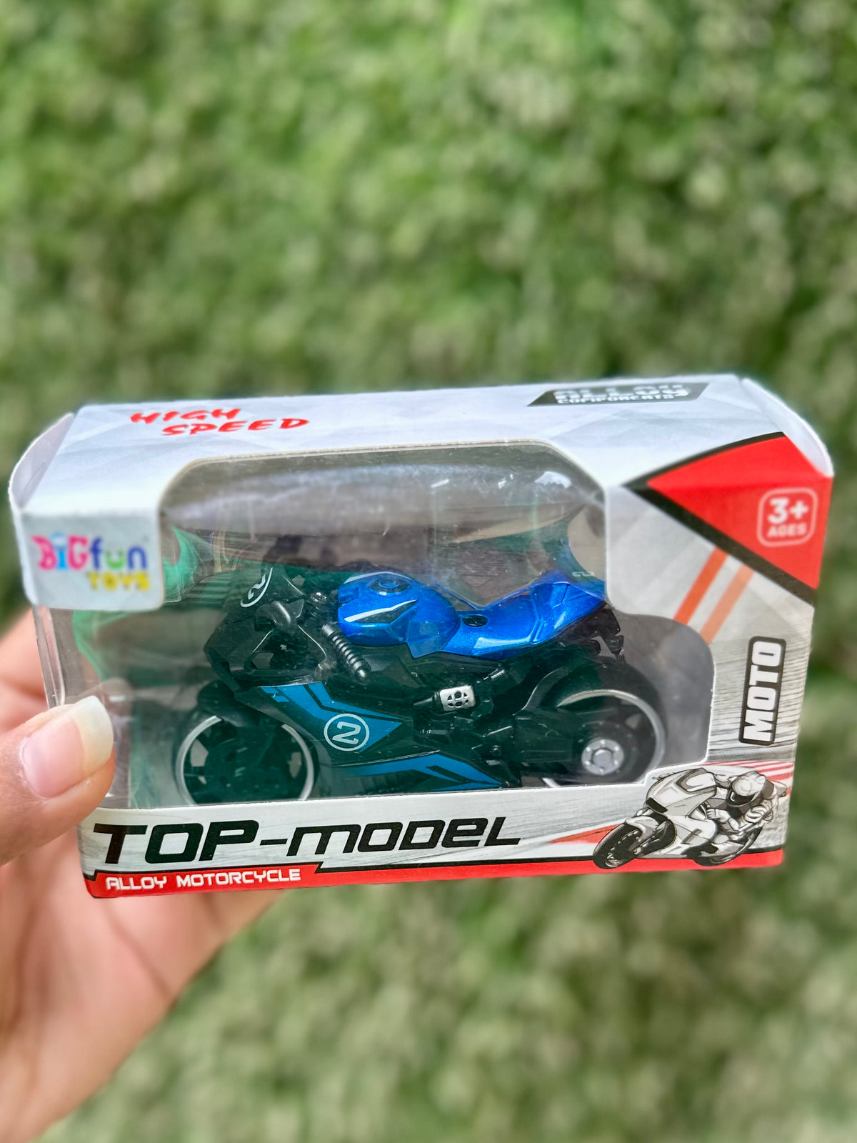 Sports Racing Motorcycle Toy for Kids | Pull Back Bike Model | 3 Color Variants | 3+ Years