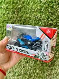 Sports Racing Motorcycle Toy for Kids | Pull Back Bike Model | 3 Color Variants | 3+ Years