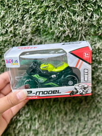 Sports Racing Motorcycle Toy for Kids | Pull Back Bike Model | 3 Color Variants | 3+ Years