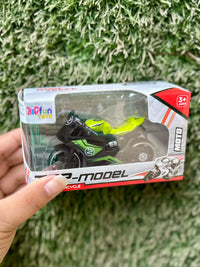 Sports Racing Motorcycle Toy for Kids | Pull Back Bike Model | 3 Color Variants | 3+ Years