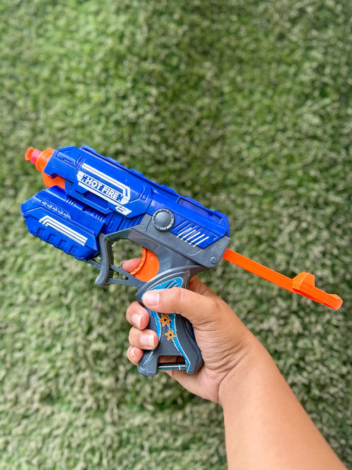 Foam Dart Blaster Toy Gun with 10 Soft Foam Bullets | Manual Shooting Gun for Kids | Safe Indoor & Outdoor Play | 3+ Years