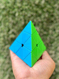 Pyraminx Speed Cube Puzzle | Smooth Rotating Triangle Magic Cube | Brain Teaser Educational Puzzle for Kids & Adults