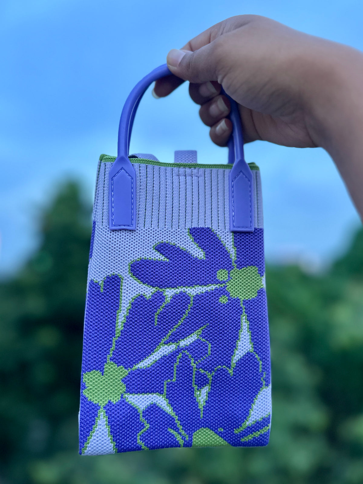 Knitted Mobile Sling Bag | Cute Mini Crossbody Phone Pouch for Women