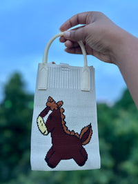 Knitted Mobile Sling Bag | Cute Mini Crossbody Phone Pouch for Women