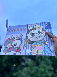 Cute A4 Document Folder Bag with Zipper | Cartoon File Pouch Organizer