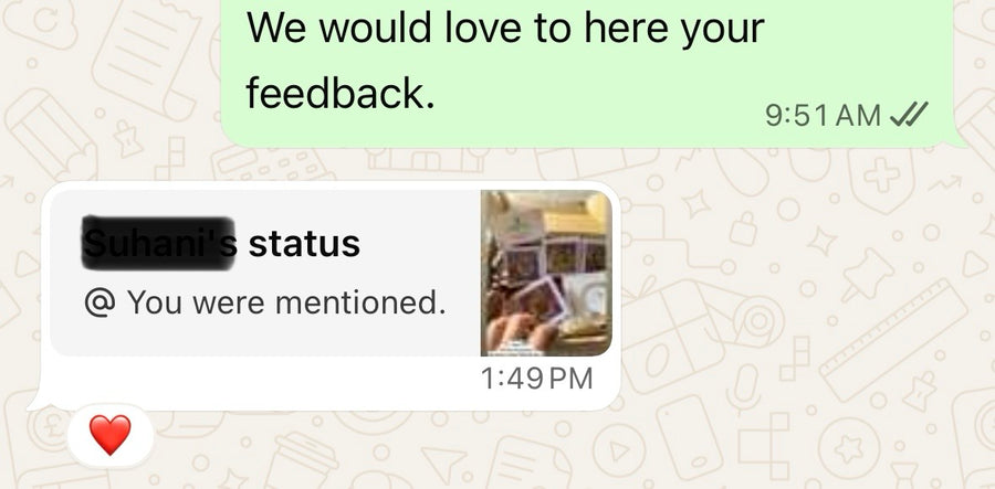 Customer testimonial