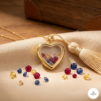 Premium Mother’s Day Gift Box | Scrunchie, Floral Hair Pin, Heart Pendant, Tulip Clutcher & Chocolates Hamper for Mom