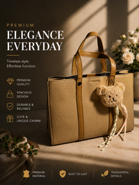 Teddy Grace Bag - Beige