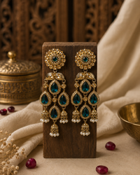 Reverse AD Chandbali Earrings for Women | Party & Wedding Wear