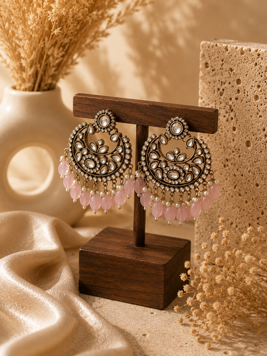 Kundan Chandbali Earrings for Women | Wedding & Festive Jewellery