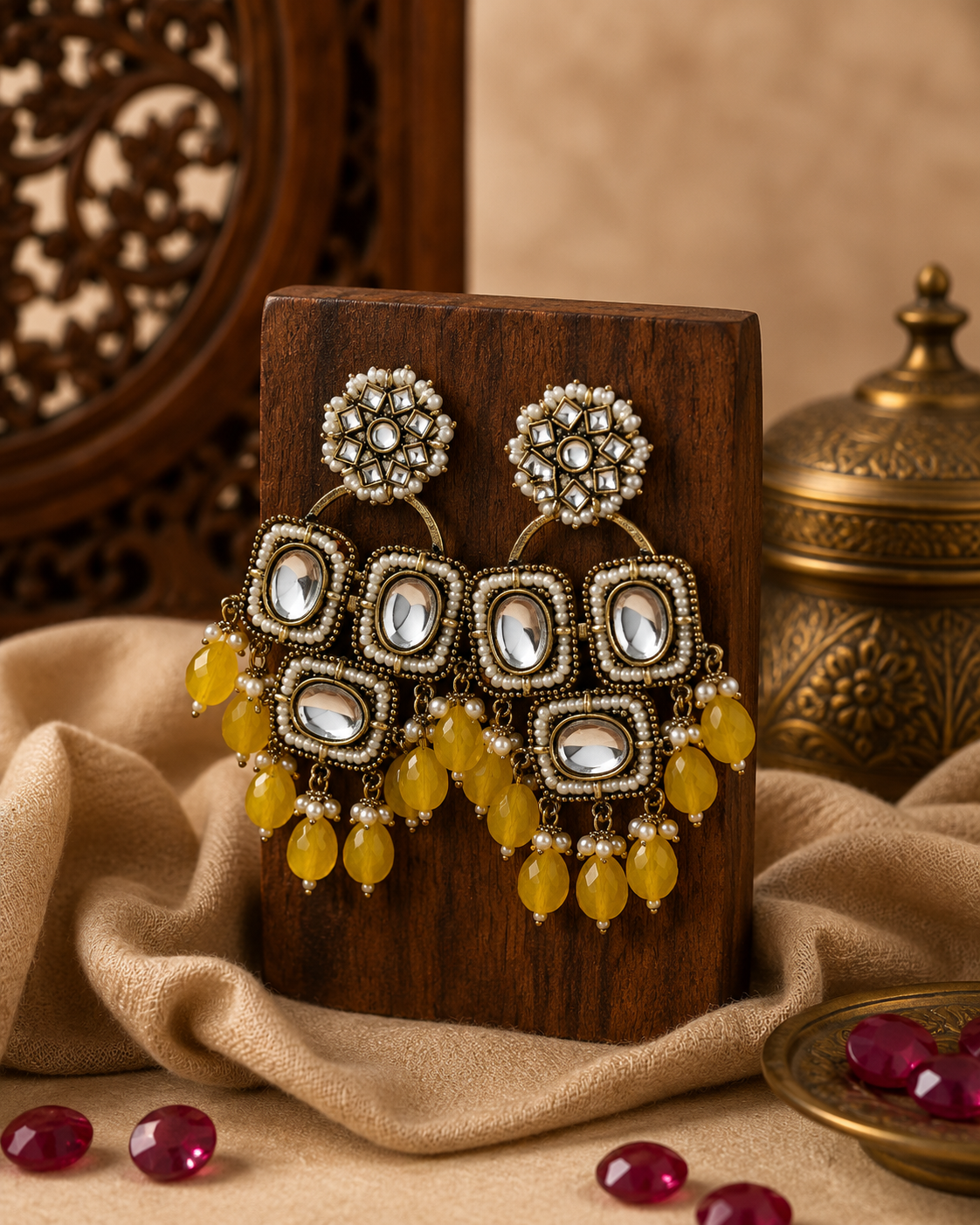Kundan Statement Earrings for Women | Festive & Wedding Jewellery