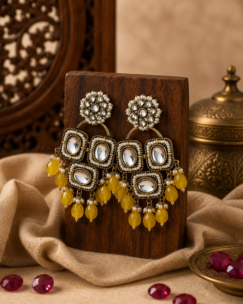 Kundan Statement Earrings for Women | Festive & Wedding Jewellery