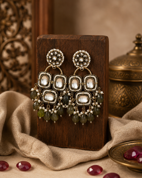 Kundan Statement Earrings for Women | Festive & Wedding Jewellery