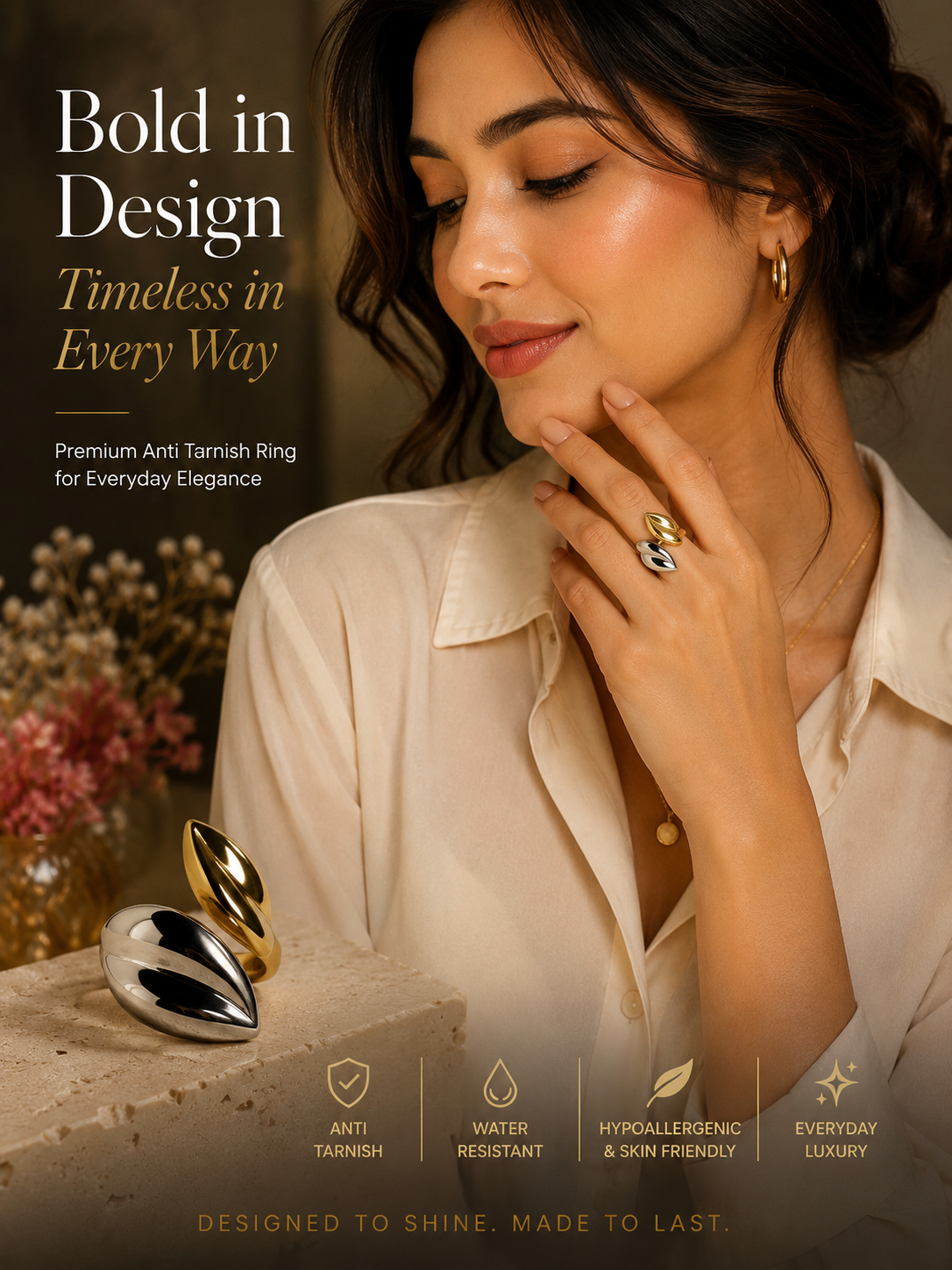 Luna Dual Tone Ring