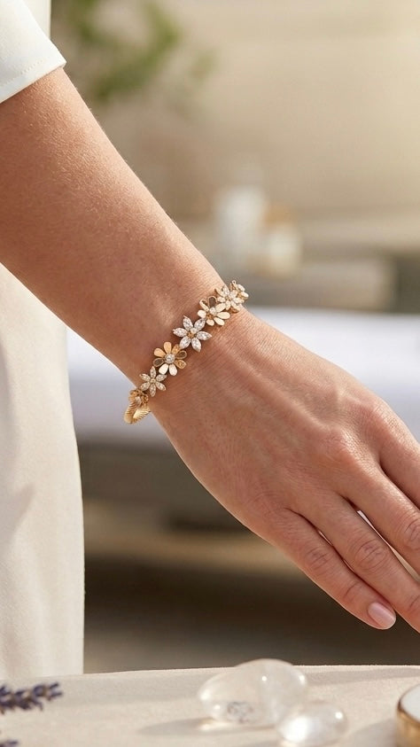 Golden Bloom Anti Tarnish Bracelet