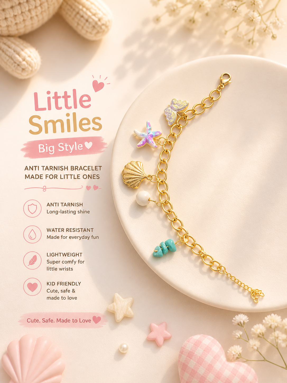 Little Smiles Big Style Ocean Treasure Charm Bracelet