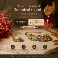 Botanical Bloom Ring & Bracelet Combo