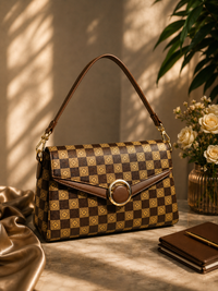 Classic Checkered Hand Bag - Image 2