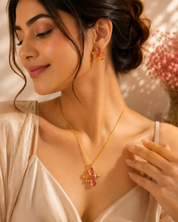 Rosy Bloom Enamel Set