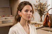 Aurora Resin Stud Earrings