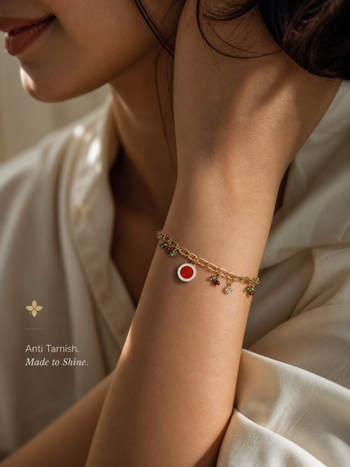 Berry Bliss Charm Bracelet