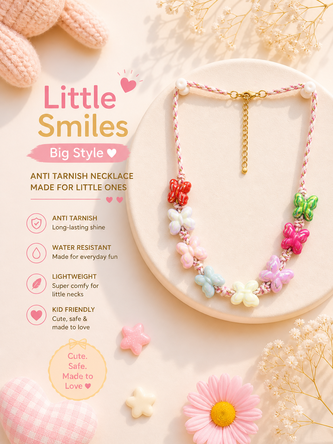 Little Smiles Big Style Butterfly Necklace