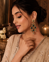 Reverse AD Chandbali Earrings for Women | Party & Wedding Wear